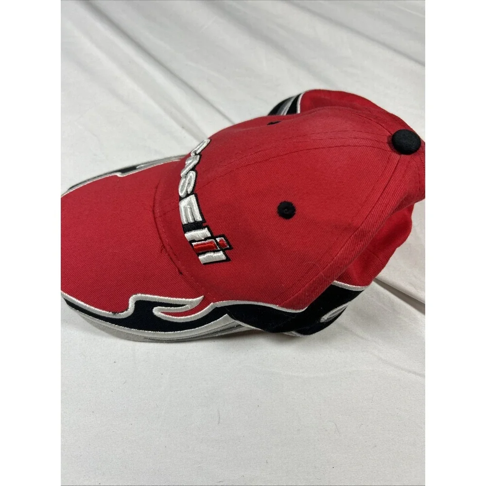 Case IH Ball Cap Skater Workwear VTG Style Racer Cap Red And White Black One Sz